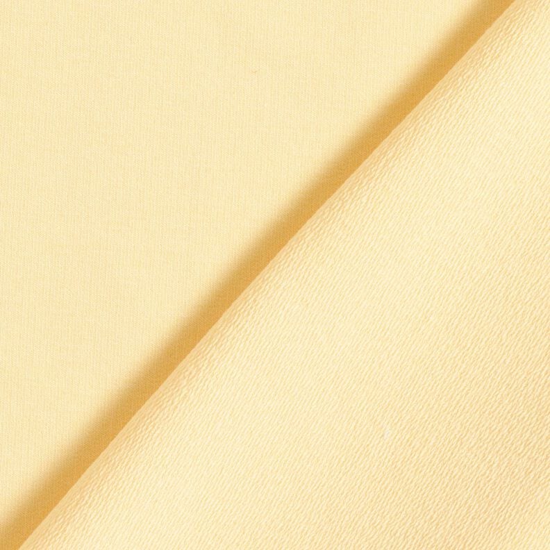 Leichter French Terry Uni – vanillegelb, image number 5