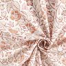 Baumwollstoff Cretonne zartes Blumenmuster – weiss/zimt,  thumbnail number 3
