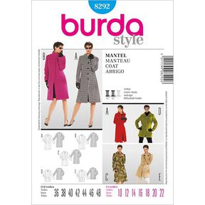 Mantel | Burda 8292 | 36-48, 