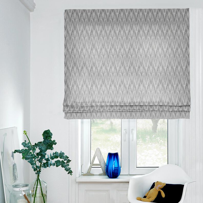 Dekostoff Jacquard abstraktes Gewebe recycelt – grau, image number 6