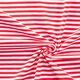 Baumwolljersey schmale Streifen – rot/weiss,  thumbnail number 3