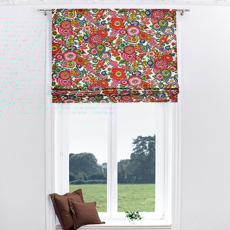 Baumwollstoff Cretonne Floral – rot, image number 6