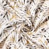 Viskosestoff sommerliche Palmwedel – weiss/senf,  thumbnail number 3