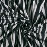 French Terry angeraut Zebra Digitaldruck – schwarz/silber,  thumbnail number 3