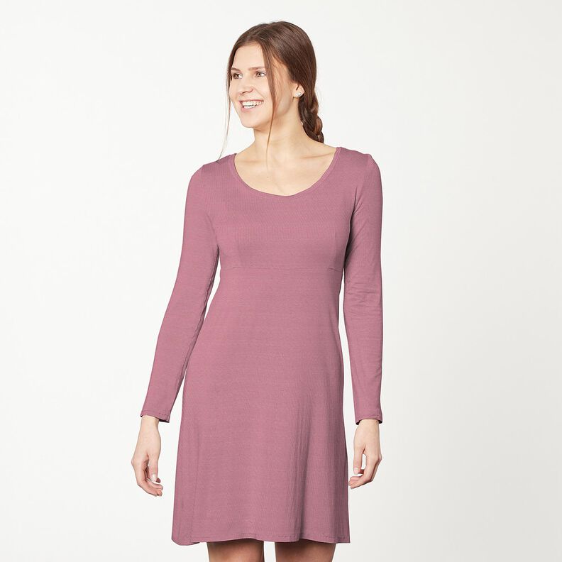 Baumwolljersey Medium Uni – pastellviolett, image number 4