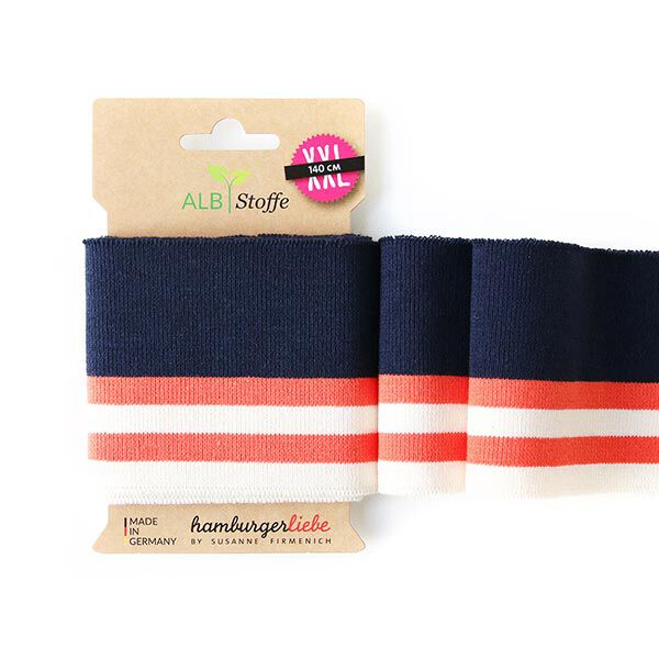 GOTS Bio Strickbündchen CUFF ME COLLEGE [140 cm | 7,5 cm] | Albstoffe | Hamburger Liebe,  image number 1
