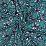 Romanit Jersey Blumen – petrol/flieder,  thumbnail number 3