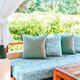 Outdoorstoff Canvas abstrakte Blätter – blau,  thumbnail number 9