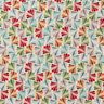 Dekostoff Gobelin bunte Fächer – hellbeige/blau,  thumbnail number 1