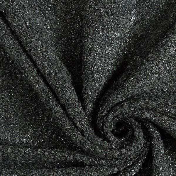 Bouclé Silber Schimmer – anthrazit/silber, image number 1