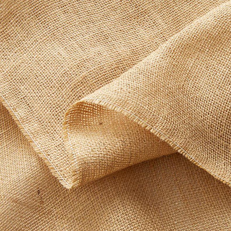 Dekostoff Jute Lurex 150 cm – natur/gold,  image number 3