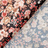 Satin liebliche Blumen – schwarz,  thumbnail number 4