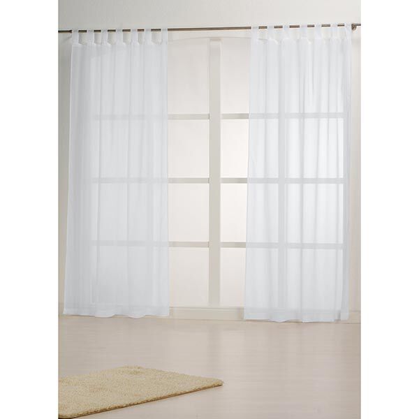 Voile Visillo 300 cm – weiss | Reststück 50cm