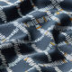 GOTS Baumwolljersey Checks | Tula – nachtblau/senf,  thumbnail number 2