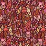 Baumwollstoff Cretonne Wildblumen – merlot/purpur,  thumbnail number 1