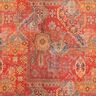 Dekostoff Halbpanama Ethno-Ornamente – terracotta,  thumbnail number 1