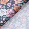 GOTS Baumwollpopeline Blumenwiese | Poppy Fabrics – schiefergrau,  thumbnail number 4