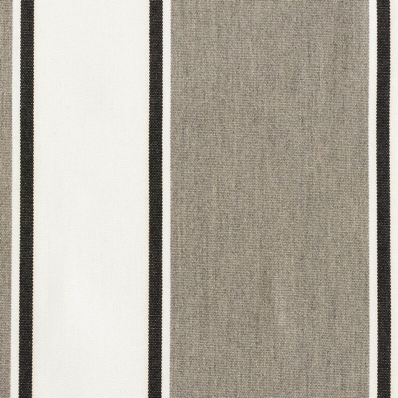 Outdoorstoff Canvas gemischte Streifen – weiss/grau, image number 1