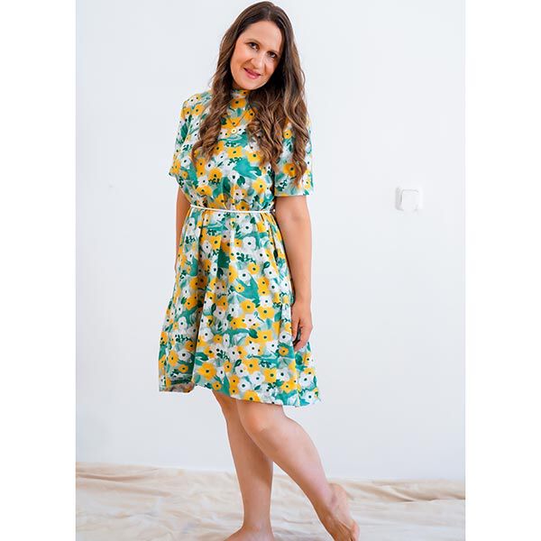 GOTS Baumwolljersey Vögel & Blumen B-Ware | Tula – pastellgrün, image number 9