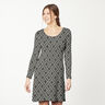 Leichter Strickstoff Rauten – schwarz/weiss,  thumbnail number 5