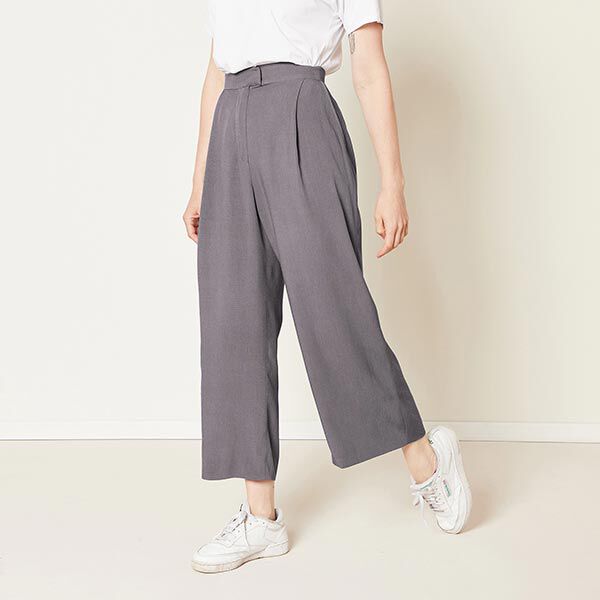Viskose-Leinen-Mix Uni – taupe,  image number 5