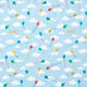 Popeline Drachen Digitaldruck | PETIT CITRON – babyblau – Muster,  thumbnail number 1
