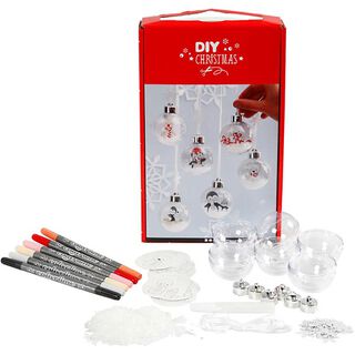 DIY-Set Christbaumkugeln gestalten [ 6 Stk. ], 