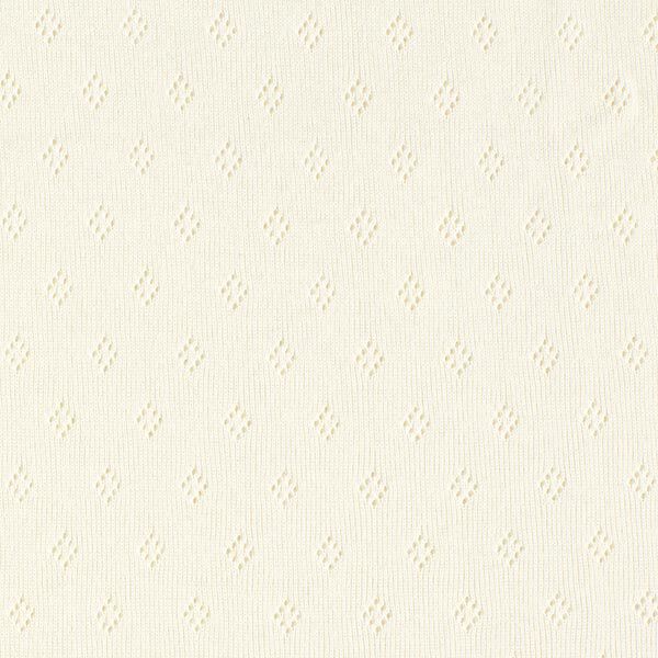 Feinstrickjersey mit Lochmuster – wollweiss,  image number 1