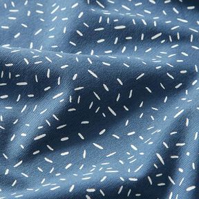 Baumwolljersey Konfetti – jeansblau, 