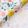 Beschichtete Baumwolle feine Blumen – weiss/rot,  thumbnail number 5