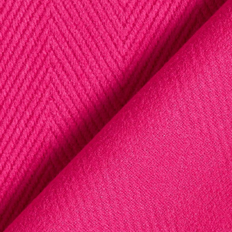 Mantelstoff breiter Fischgrat – intensiv pink, image number 3