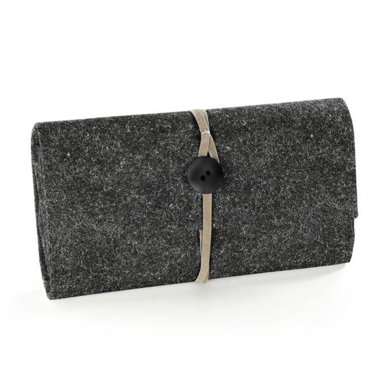 Filz 90 cm / 1 mm stark – dunkelgrau,  image number 4