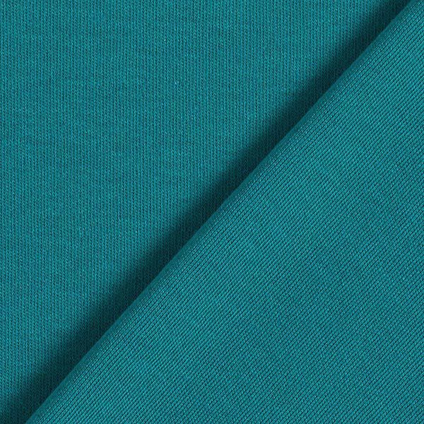 GOTS Interlock Jersey uni – petrol | Reststück 50cm