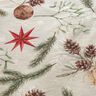 Dekostoff Jacquard Lurex Tannenzweige – natur/gold,  thumbnail number 5