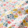 Beschichtete Baumwolle feine Blumen – weiss/rot,  thumbnail number 3