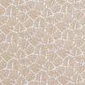 Beschichtete Baumwolle abstrakte Mini-Blätter – beige/weiss,  thumbnail number 1