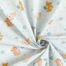 Baumwollpopeline Drachen im Weltall – babyblau,  thumbnail number 3