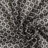 Chiffon Blumenornamente – schwarz/weiss,  thumbnail number 3