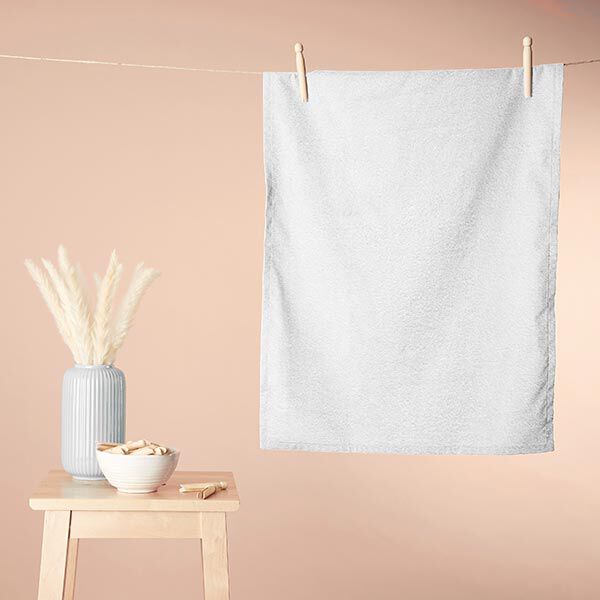 Frotteestoff – weiss | Reststück 50cm