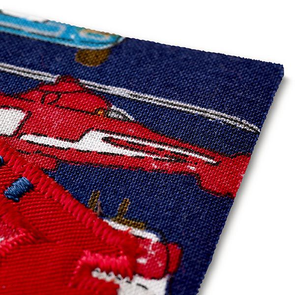 Applikation  Feuerwehrauto [ 6,3 x 6,3 cm ] | Prym – signalrot/marineblau,  image number 3
