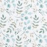 GOTS Baumwolljersey Mini-Aquarellzweige Digitaldruck – weiss/hellmint,  thumbnail number 1