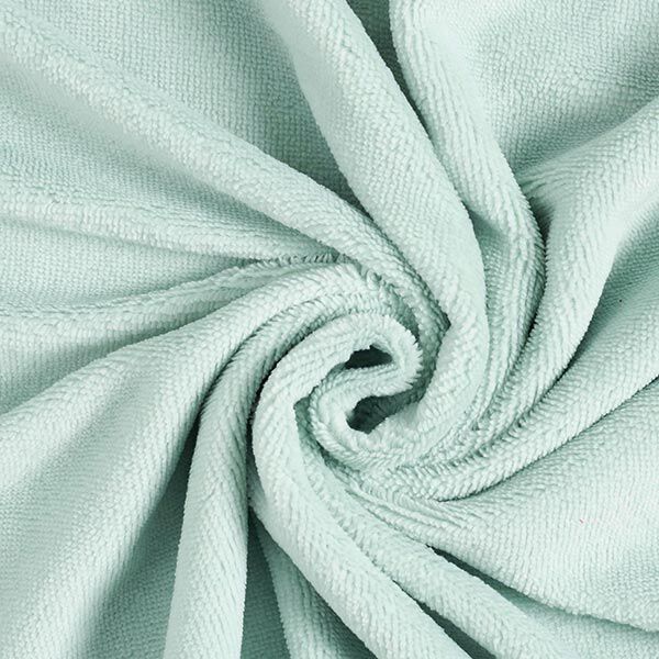 Kuschelfrottee Bambus Uni – aquablau – Muster,  image number 1