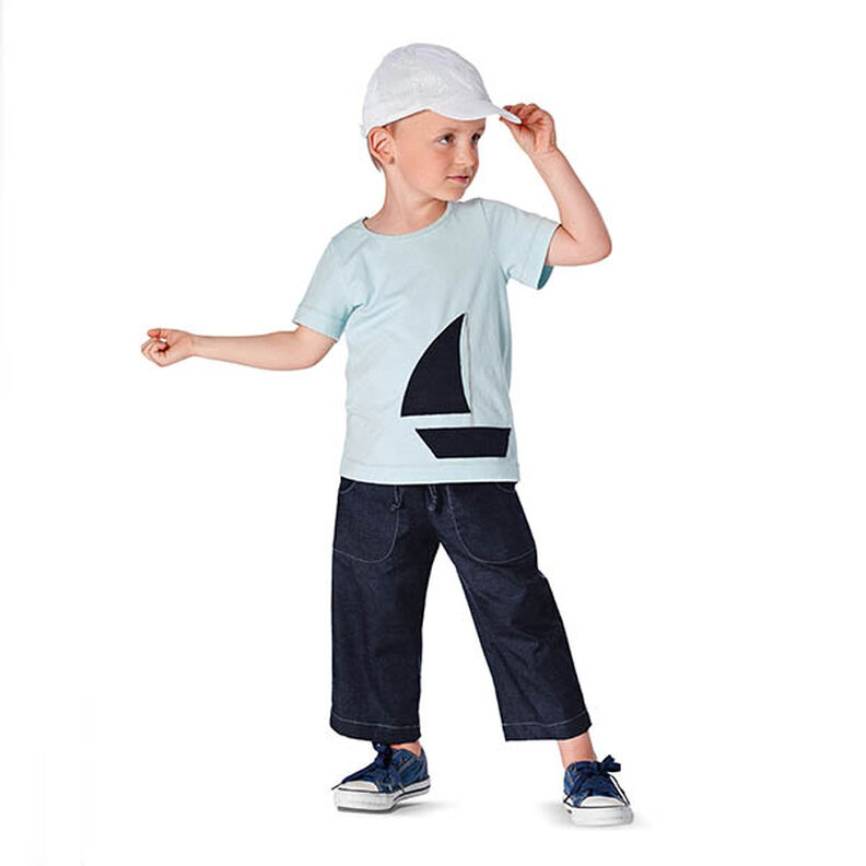 Stretch-Feincord Jeans-Look – marineblau, image number 7