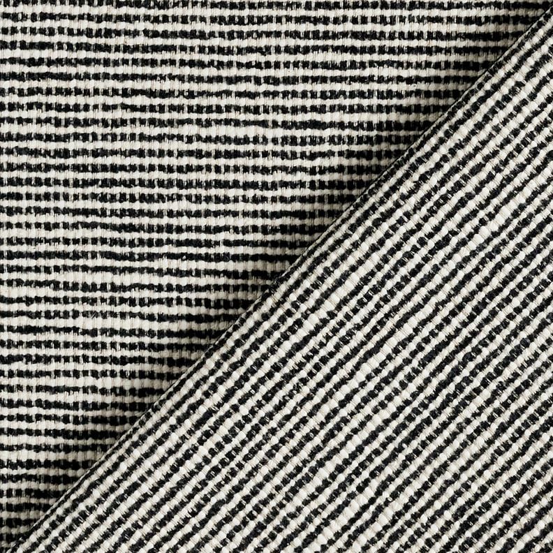 Halbpanama grobe Struktur &ndash; schwarz/natur,  image number 3