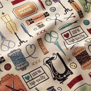 Dekostoff Gobelin Vintage Atelier – hellbeige, 