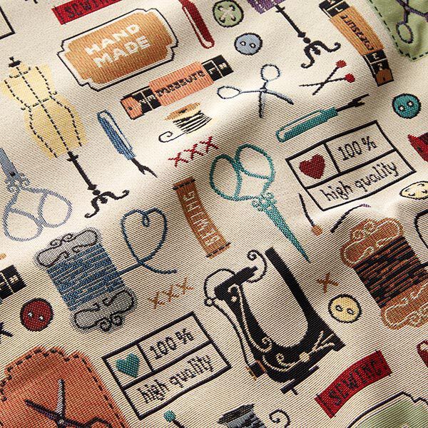 Dekostoff Gobelin Vintage Atelier – hellbeige