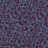 Hosenstoff Denim-Optik Leoprint – aubergine/jeansblau,  thumbnail number 1