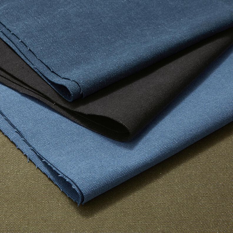 Dekostoff Canvas gewachst – jeansblau, image number 4