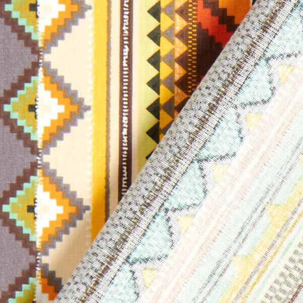 Cretonne Baumwollstoff Inka – terracotta