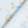 Baumwollstoff Elefant spritzt Wasser – silberblau,  thumbnail number 4
